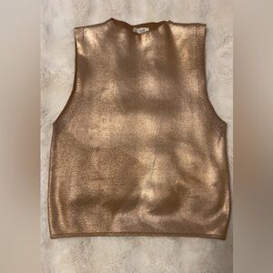 Metallic Sleeveless Top